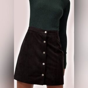 Wilfred Free Centinela Vegan Suede Mini Skirt